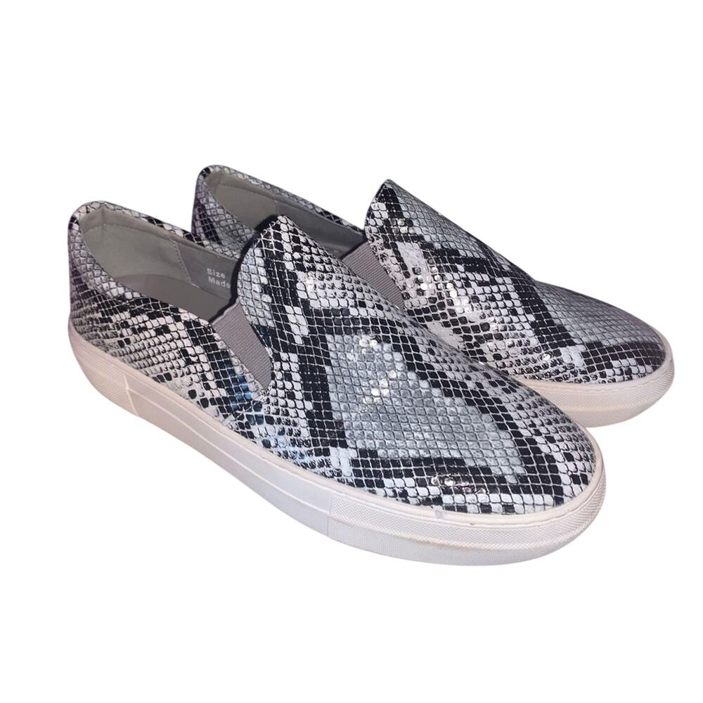 So Free Snake Print Slip-On Shoes